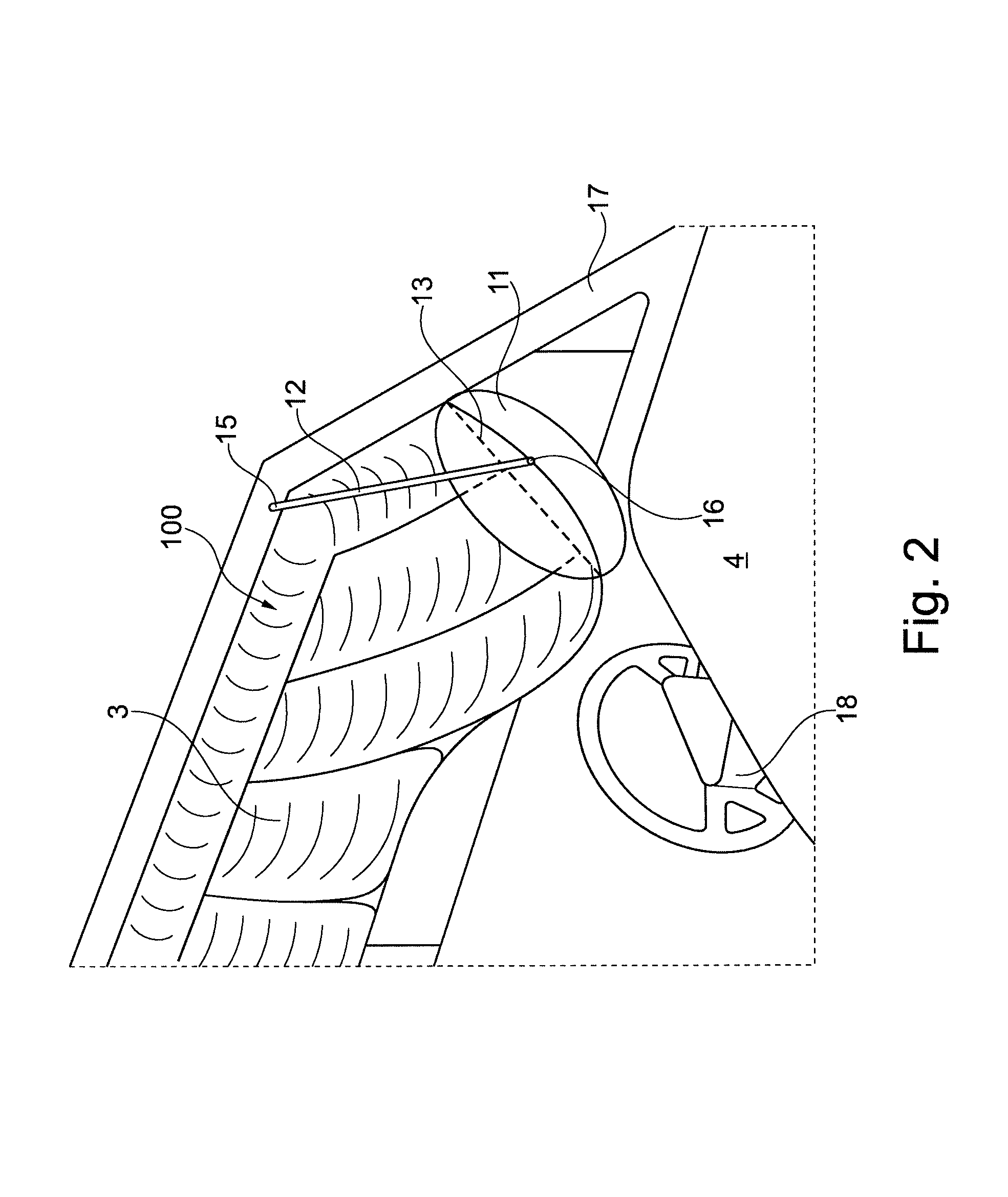 Curtain airbag for a vehicle