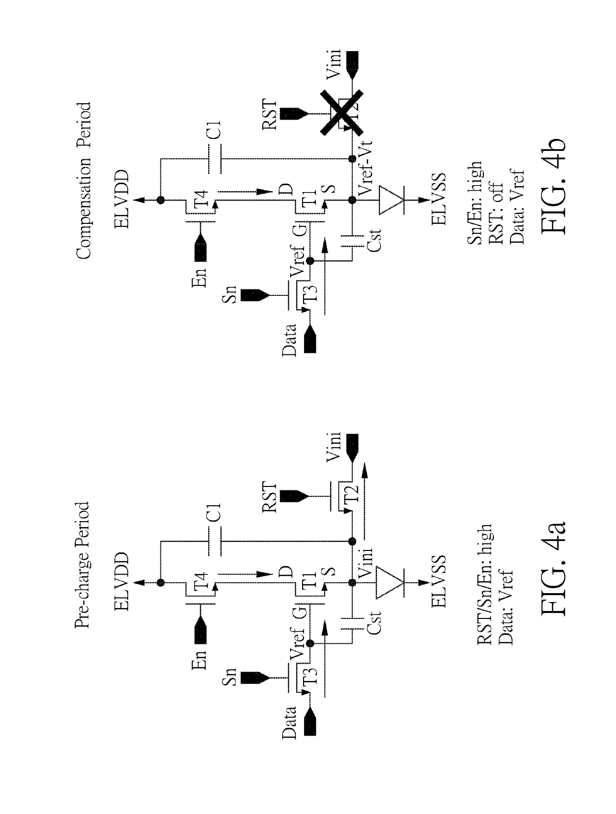 Pixel circuit of active-matrix light-emitting diode comprising oxide semiconductor transistor and silicon semiconductor transistor and display panel having the same