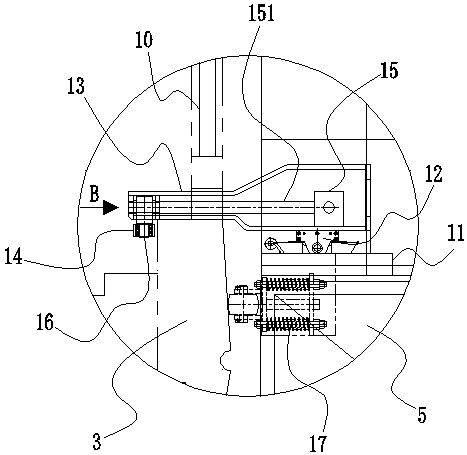 Suspension method and suspension arm assembly of bridge detection device