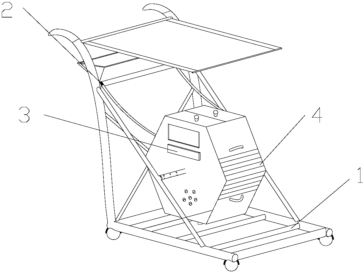 Solar energy-based rotary garden waste composting device