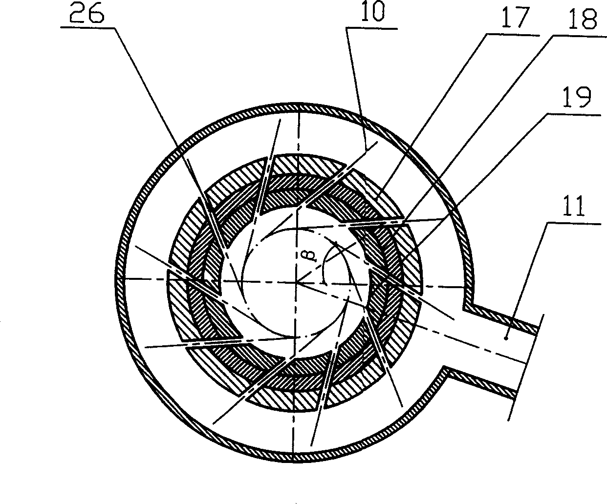 Top burning type hot blast stove with thermal insulation layer in precombustion chamber