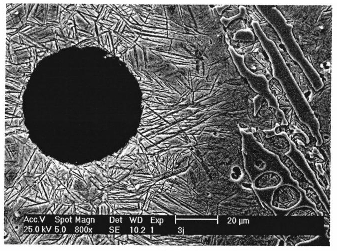 Carbide-containing ausferrite spheroidal graphite cast iron grinding ball and manufacturing method thereof