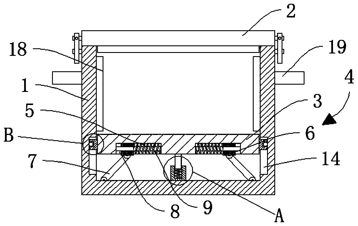 Logistics box with damping protection function