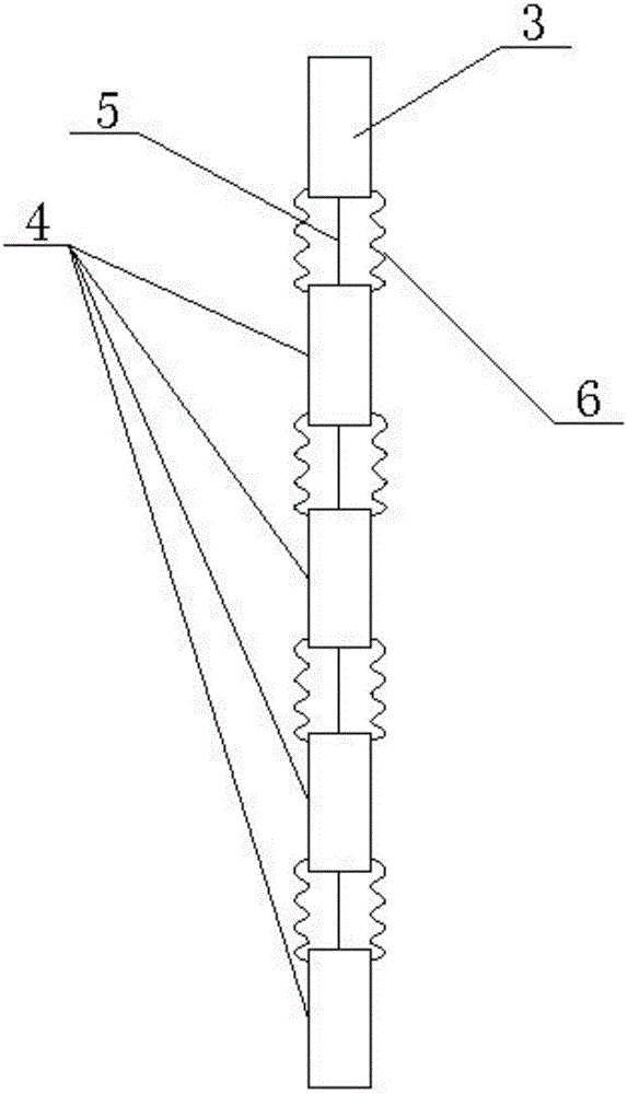 Guide-wheel-free clinometer used for measuring displacement of deep part of landslide, and installation method thereof