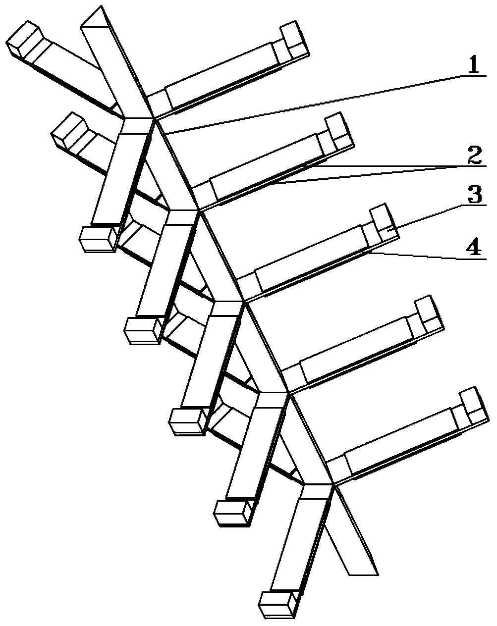 Photonic crystal power generating device based on longitudinal vibration band gap