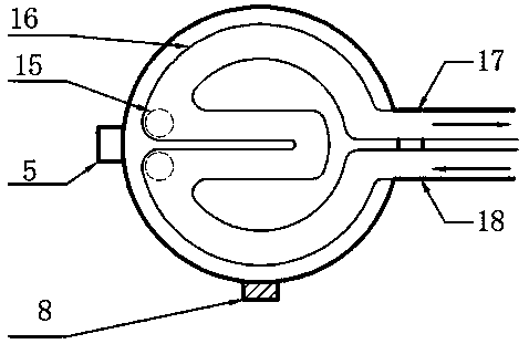 Heating and cooling portable sample stage equipment based on liquid nitrogen refrigeration