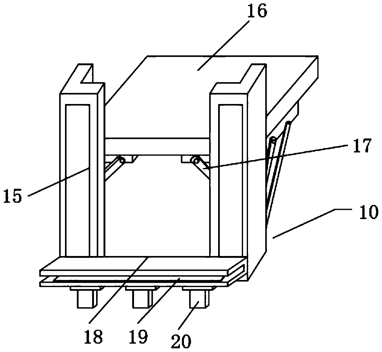 Small lifting platform for building wall surface construction and using method of small lifting platform