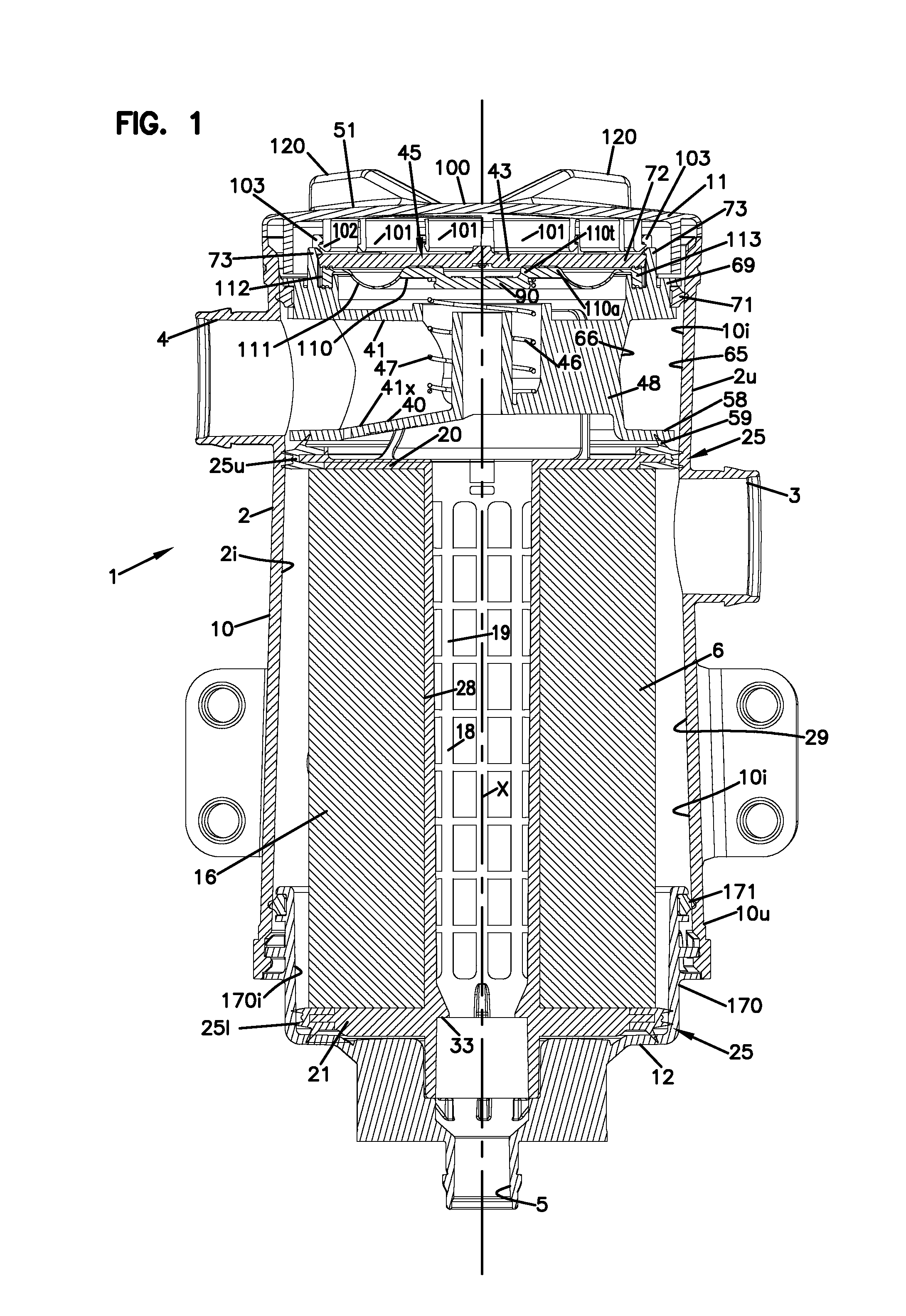 Pressure regulation control assembly; crankcase ventilation filter assembly including pressure regulation control assembly; components; and, methods