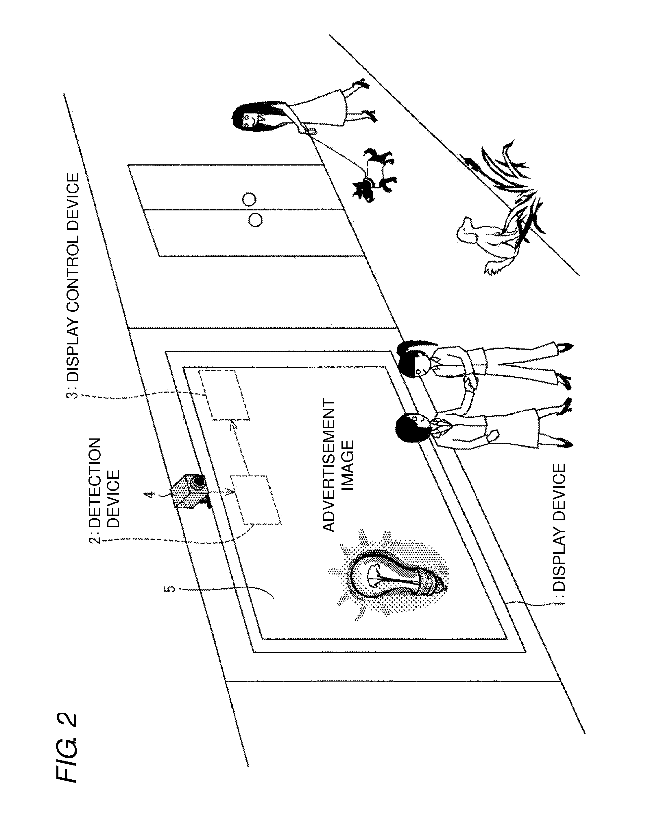 Detection device, display control device and imaging control device provided with the detection device, body detection method, and recording medium