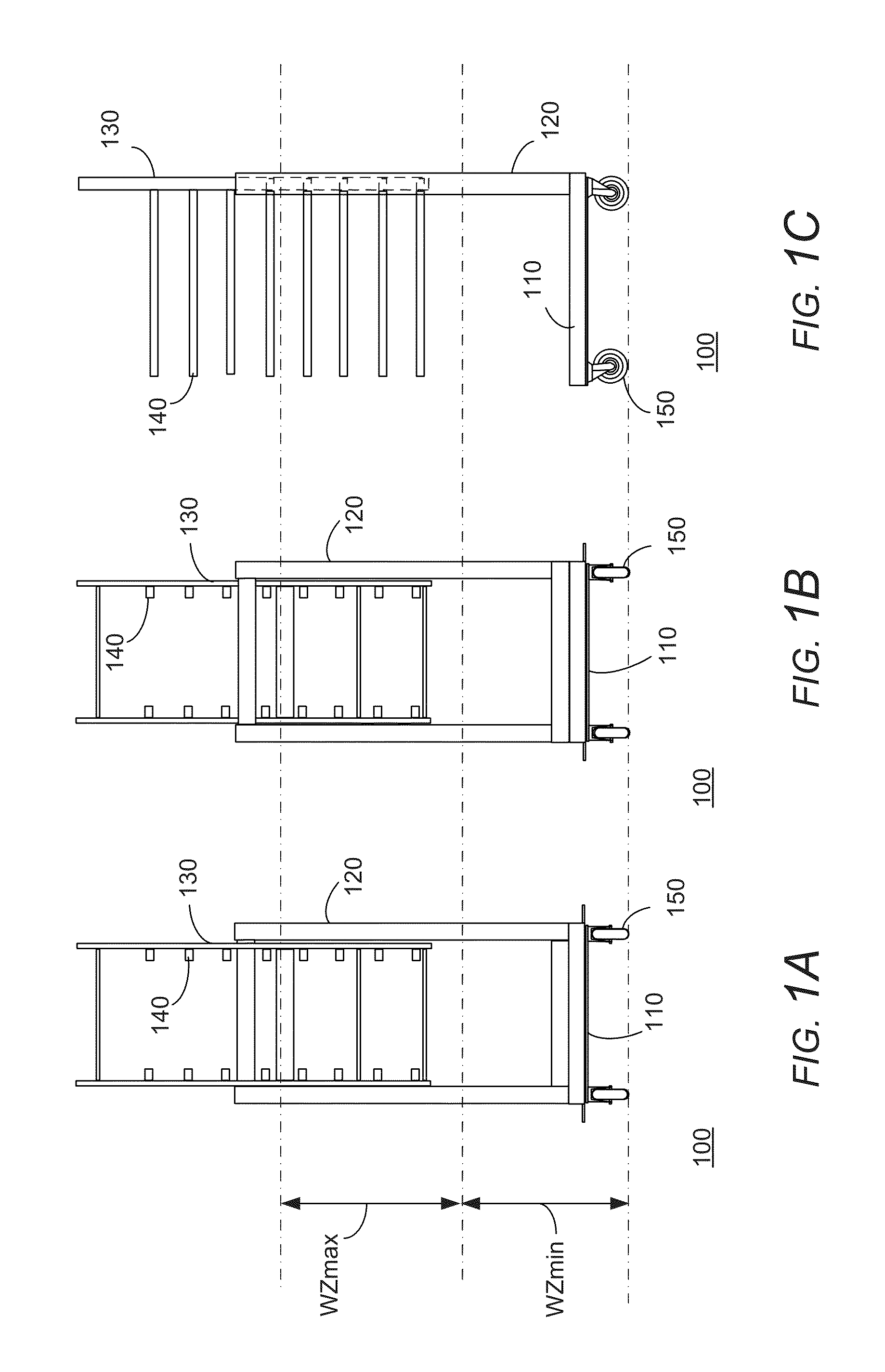 Self-elevating and self-lowering assembly cart for transporting a household appliance assembly component