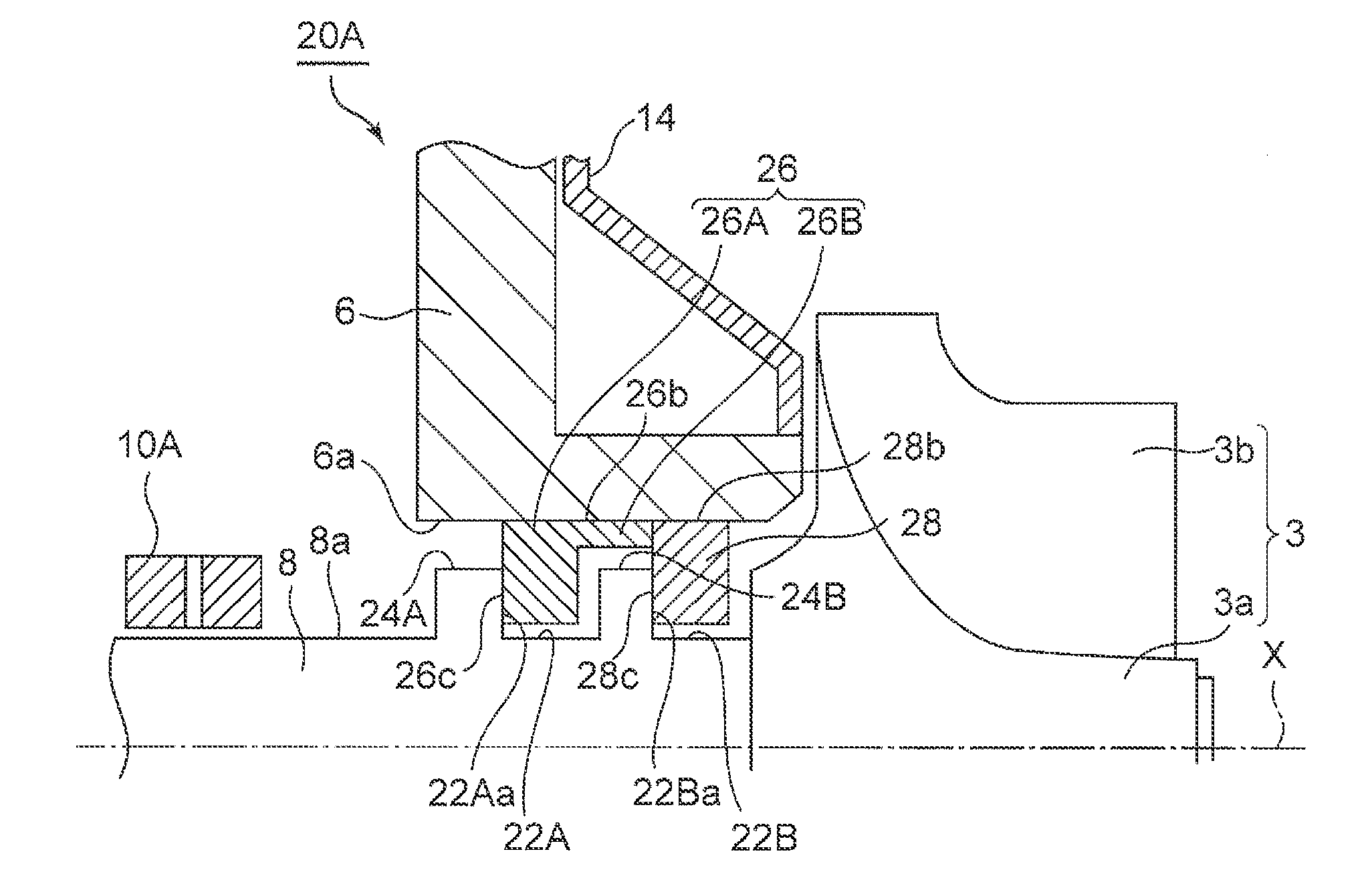 Seal structure and supercharger provided with the seal structure