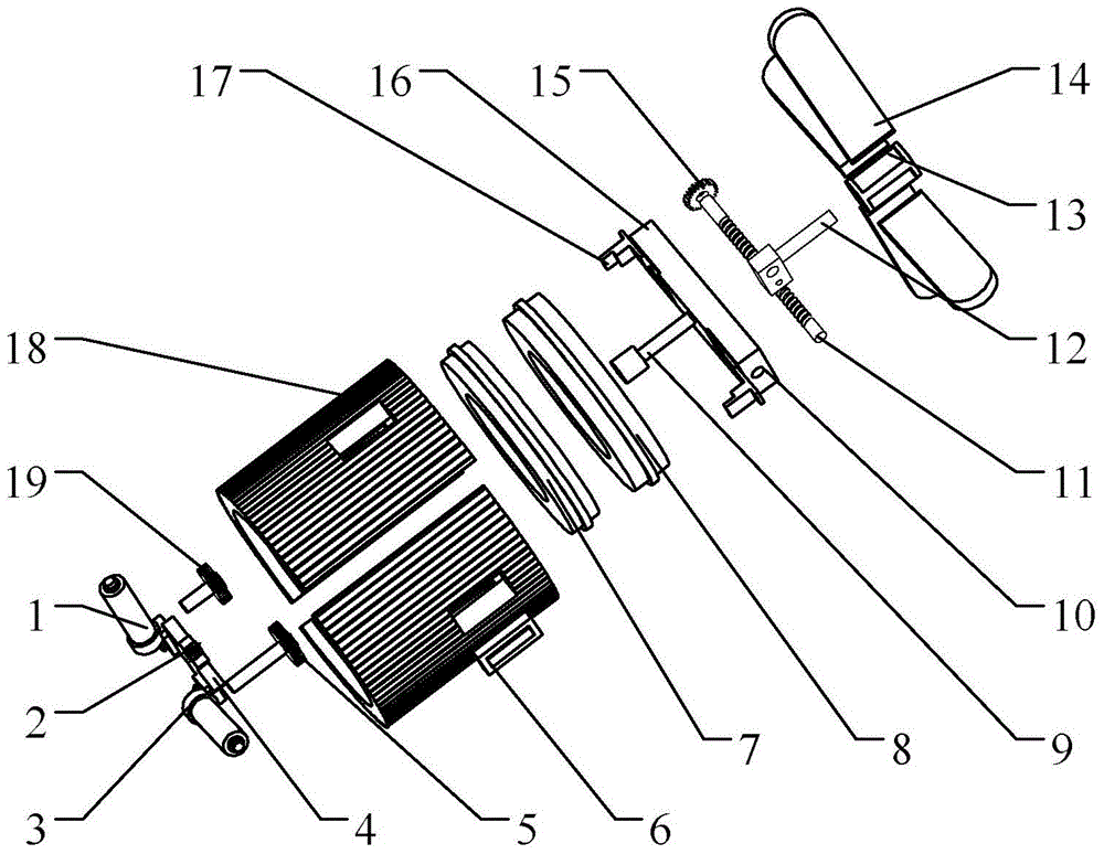 Amphibious wheel mechanism based on eccentric paddle mechanism