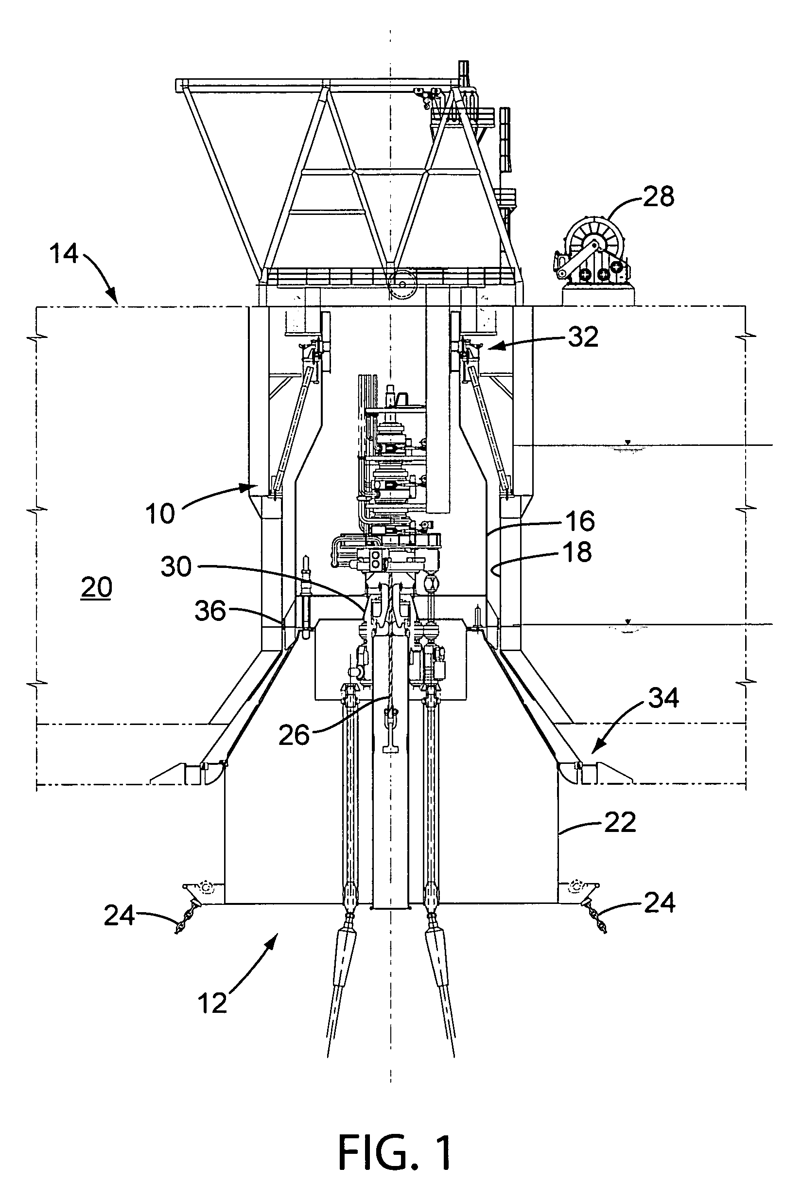 Upper bearing support assembly for internal turret