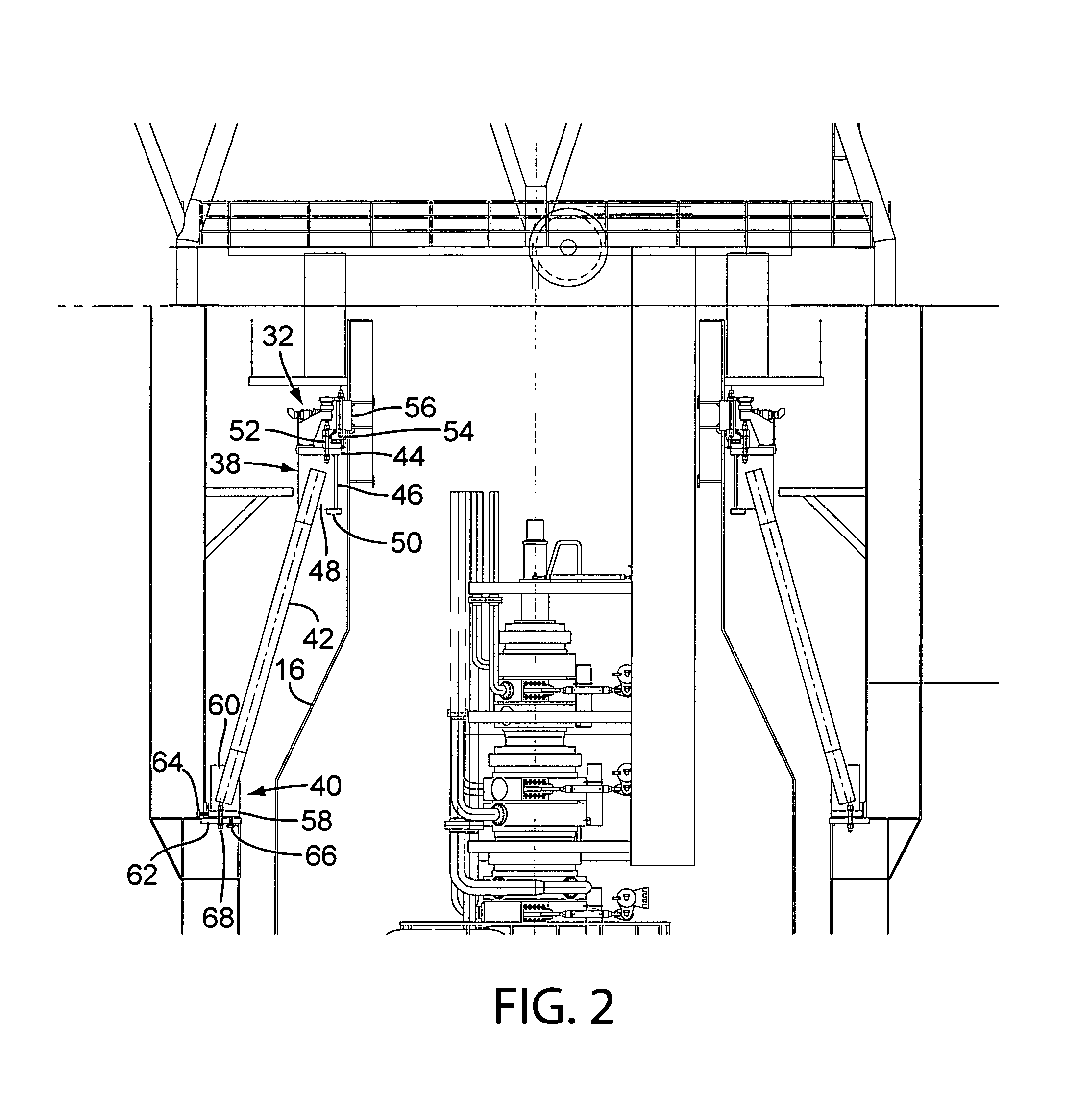 Upper bearing support assembly for internal turret