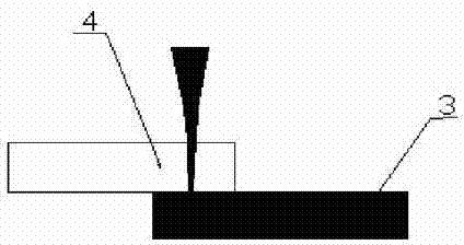 Laser transmission composite connecting method