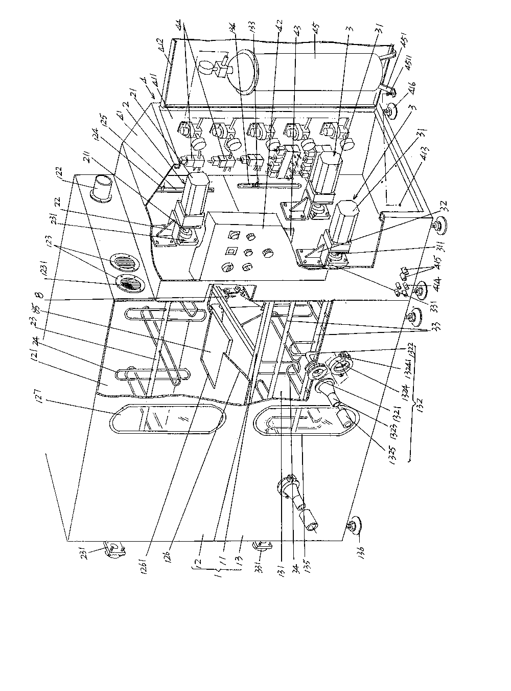 Automatically quantitative down filling machine