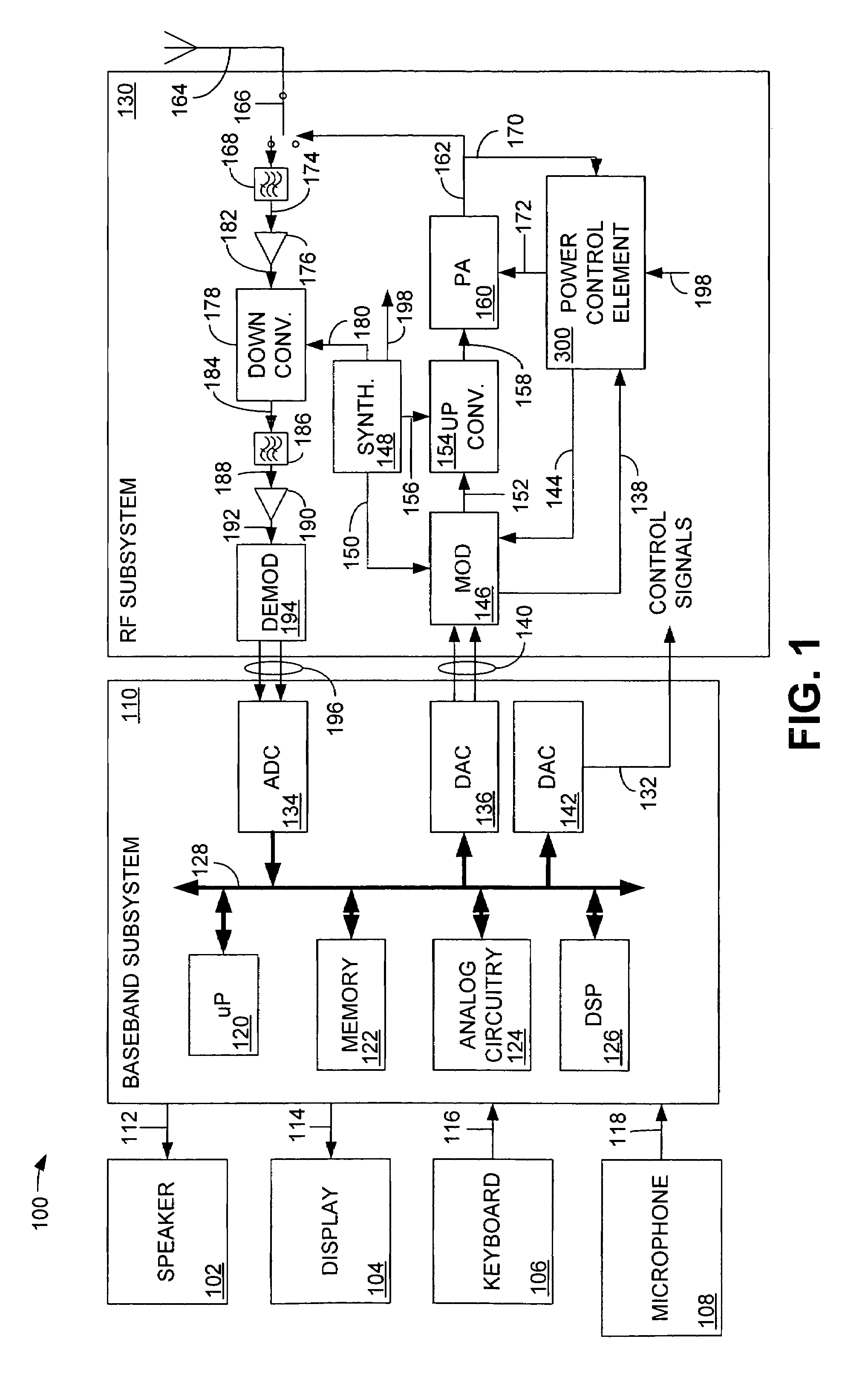 Continuous closed-loop power control system including modulation injection in a wireless transceiver power amplifier