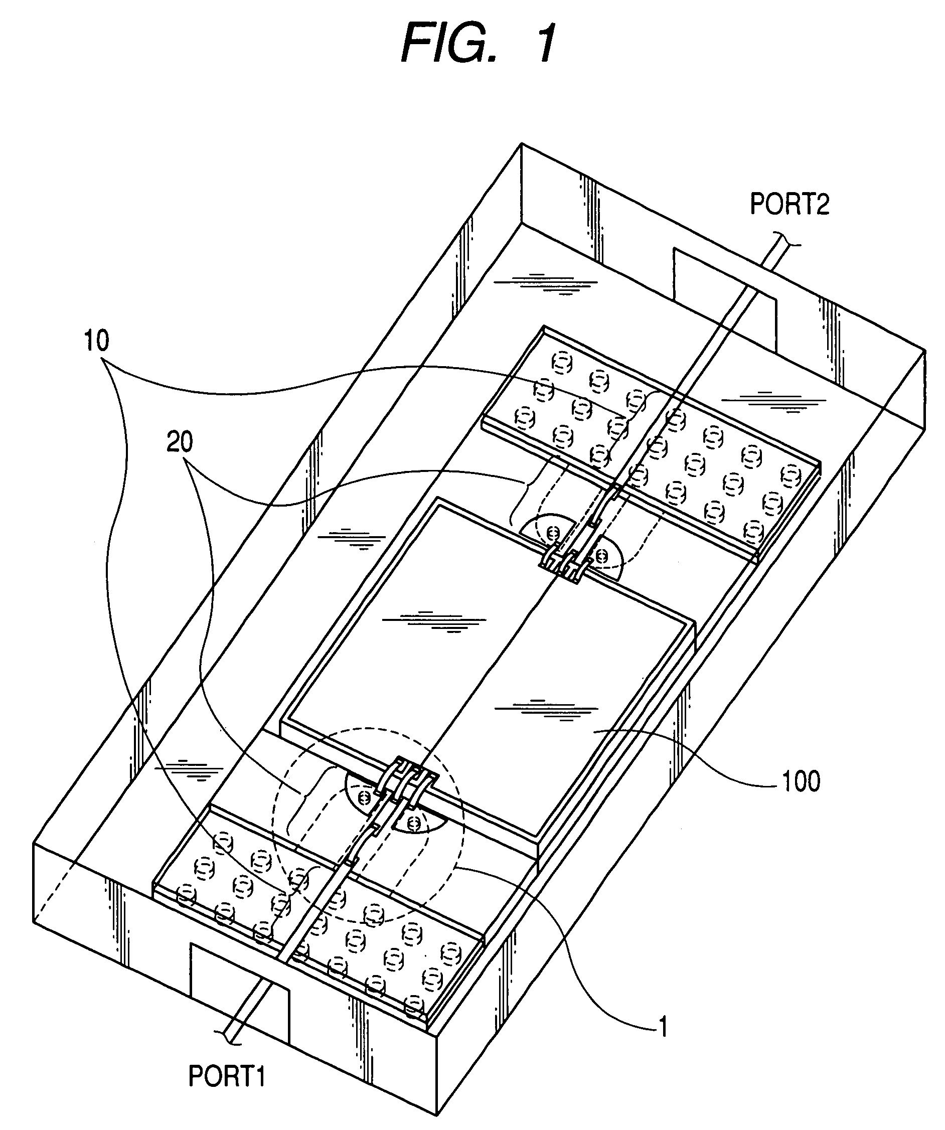 High frequency circuit board converting a transmission mode of high frequency signals