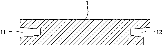 Wood floor with high utilization rate, connection assembly and connection structures of wood floor and connection assembly