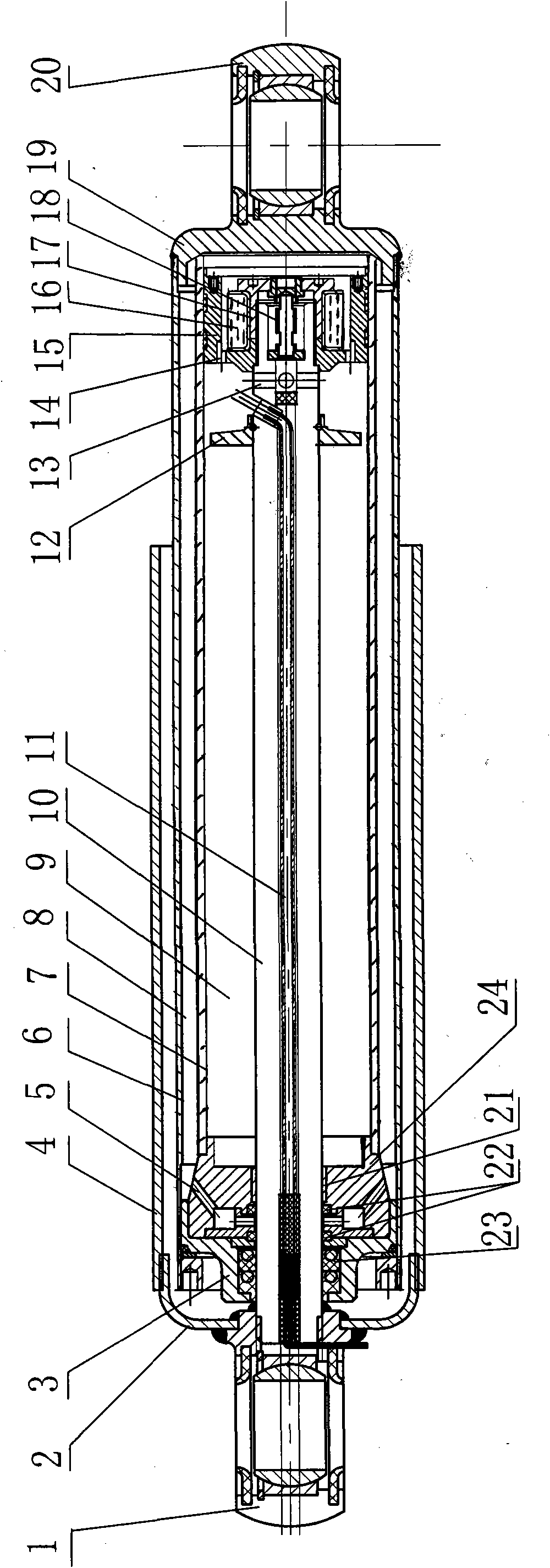 Electromagnetic variable force shock absorber