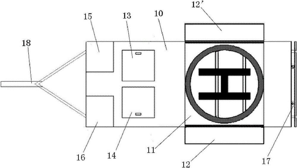 Helicopter trailer with take-off, landing and support functions