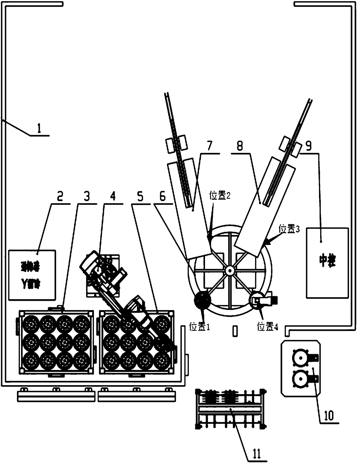 Impeller blade forming and assembling workstation