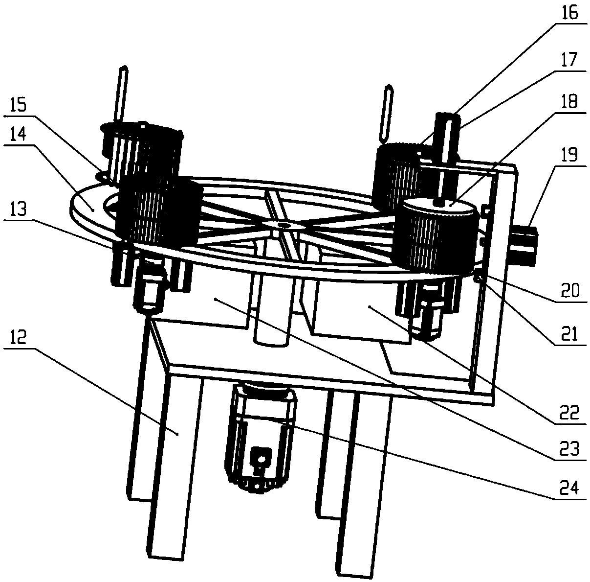 Impeller blade forming and assembling workstation