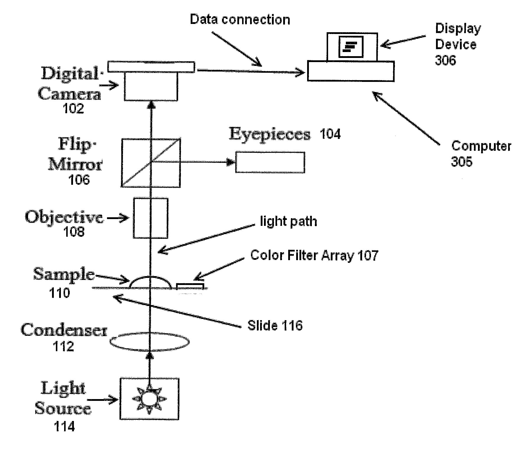 System and apparatus for color correction in transmission-microscope slides