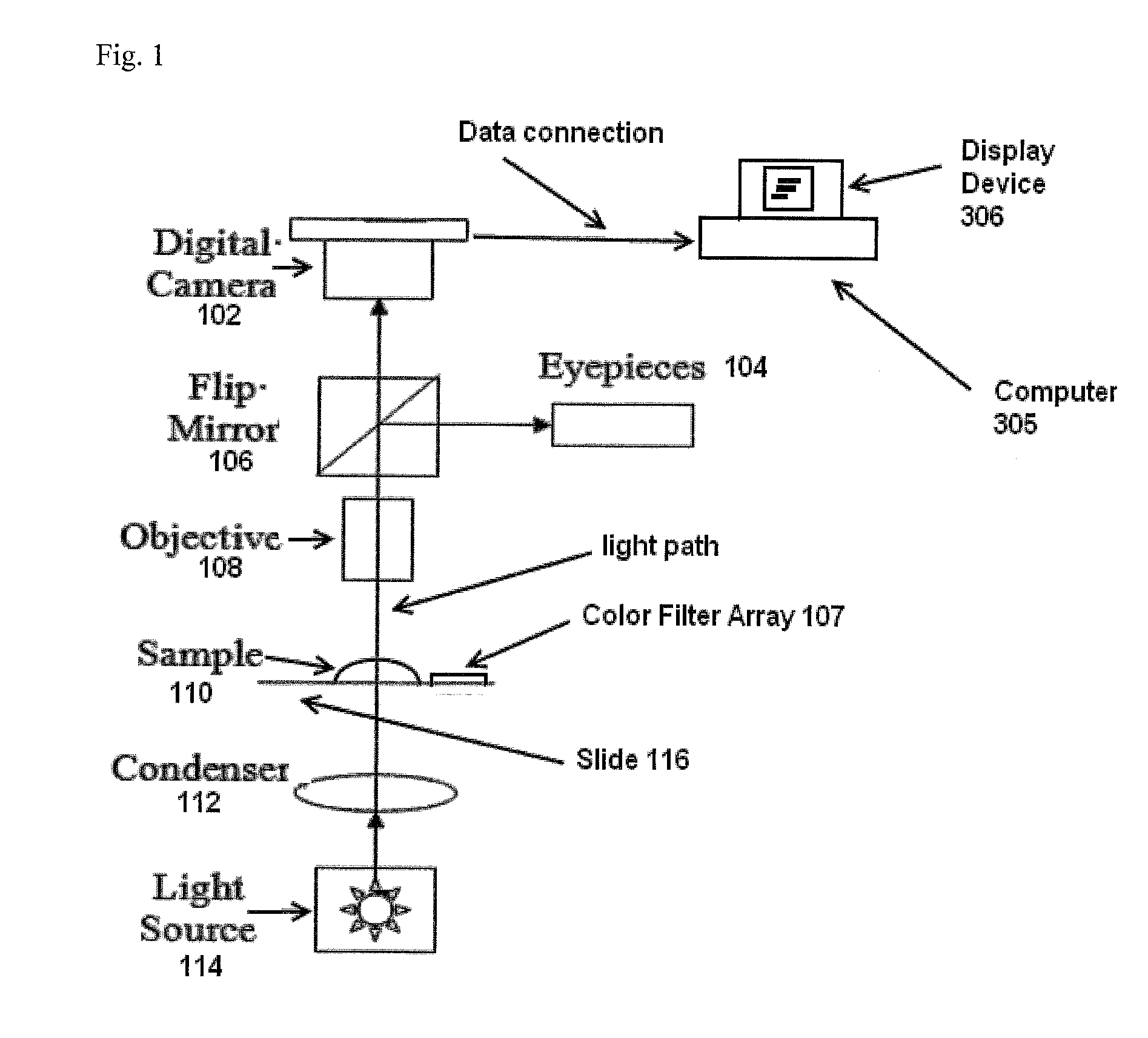 System and apparatus for color correction in transmission-microscope slides