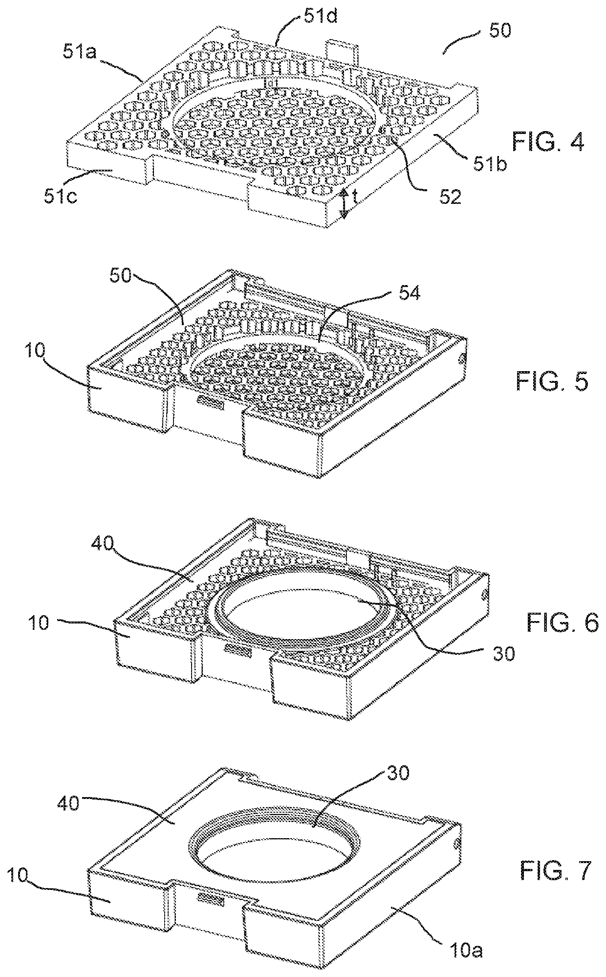 Shock absorbing cosmetic compact