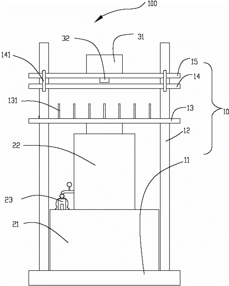 Spring strength fatigue testing device