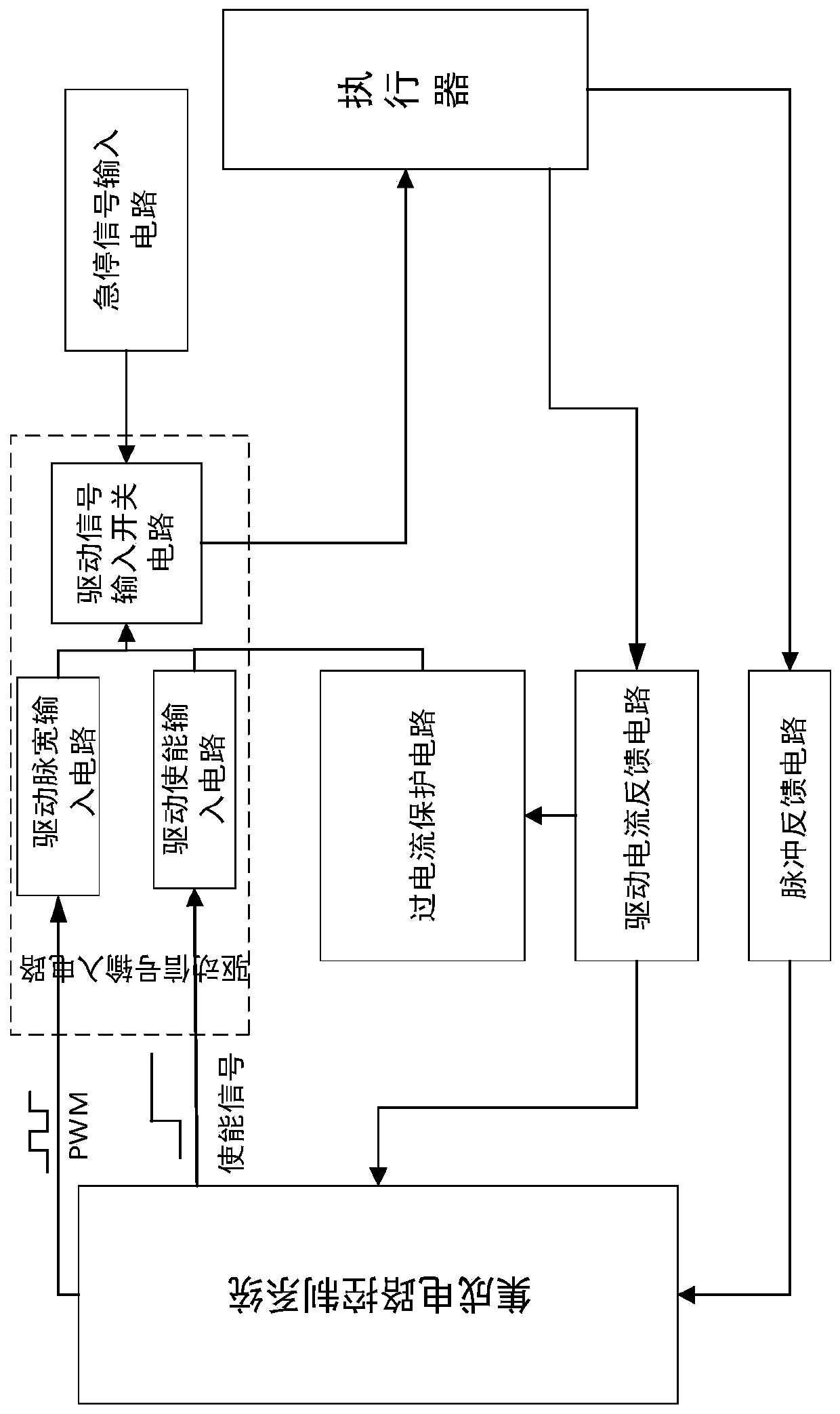 Driving circuit of diesel engine position control type actuator