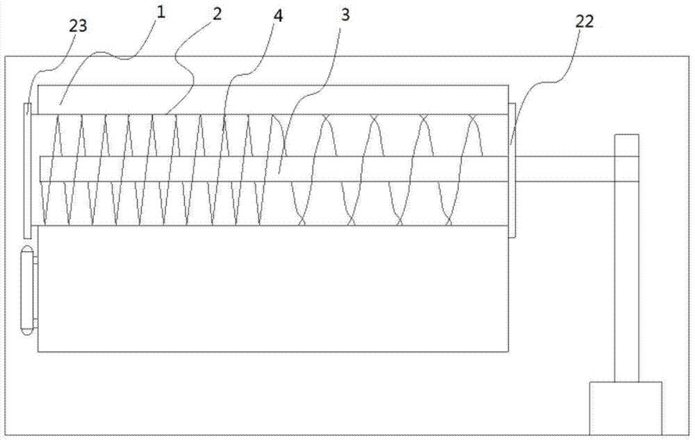 Improved sewage solid liquid separation filtering device