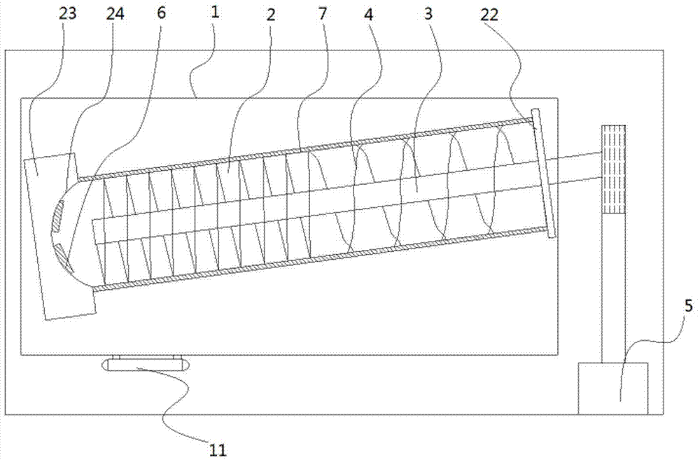 Improved sewage solid liquid separation filtering device