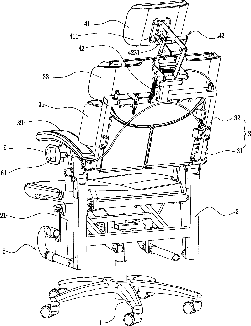 Multi-function body-building chair for neck health care