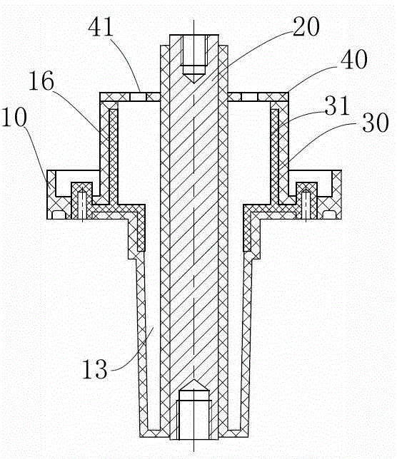 Insulating bush made of thermoplastic material and production method thereof