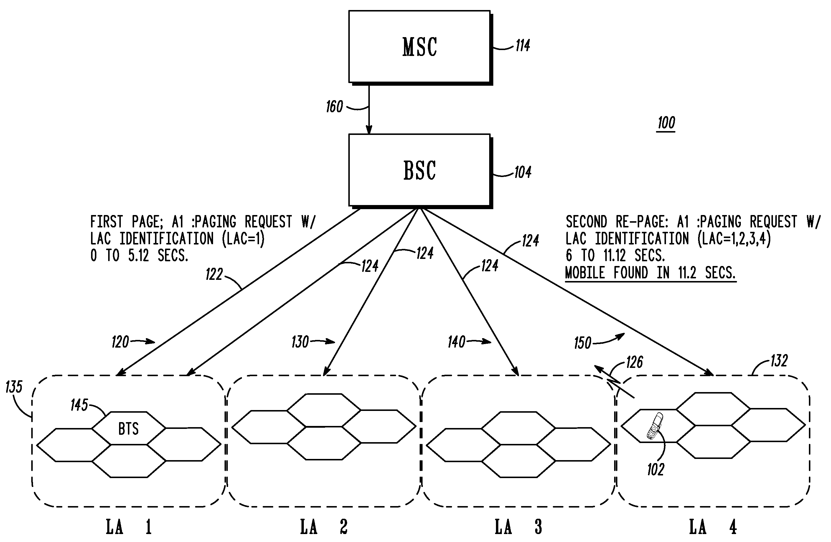 Reducing paging response time in a wireless communication system