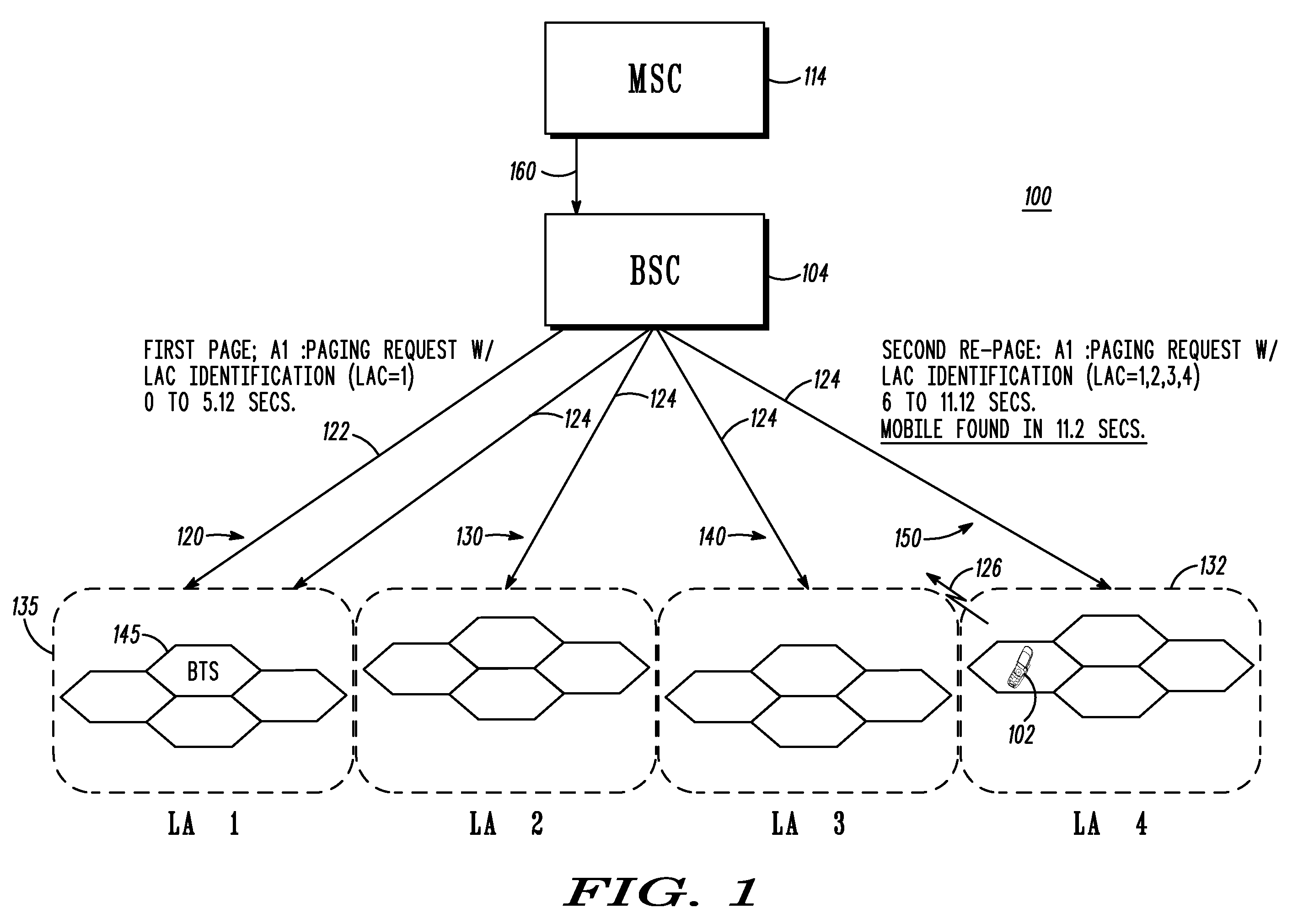 Reducing paging response time in a wireless communication system