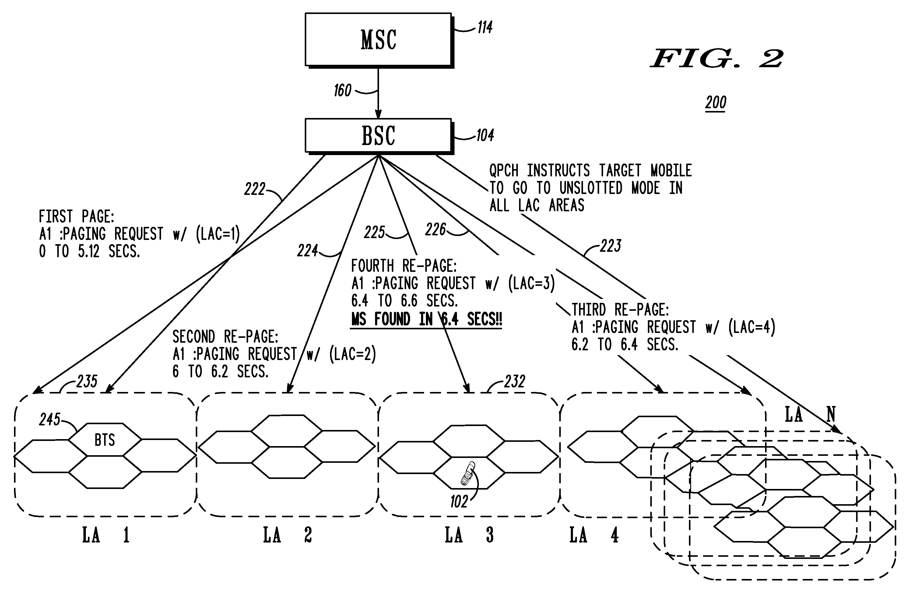 Reducing paging response time in a wireless communication system