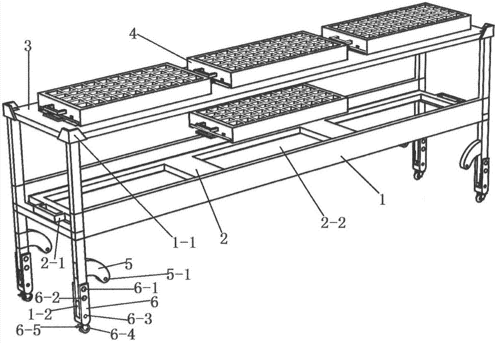 Multifunctional seedling culture bed frame easy to transport and facilitating cultivation