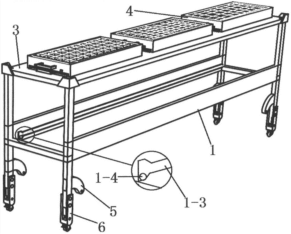 Multifunctional seedling culture bed frame easy to transport and facilitating cultivation