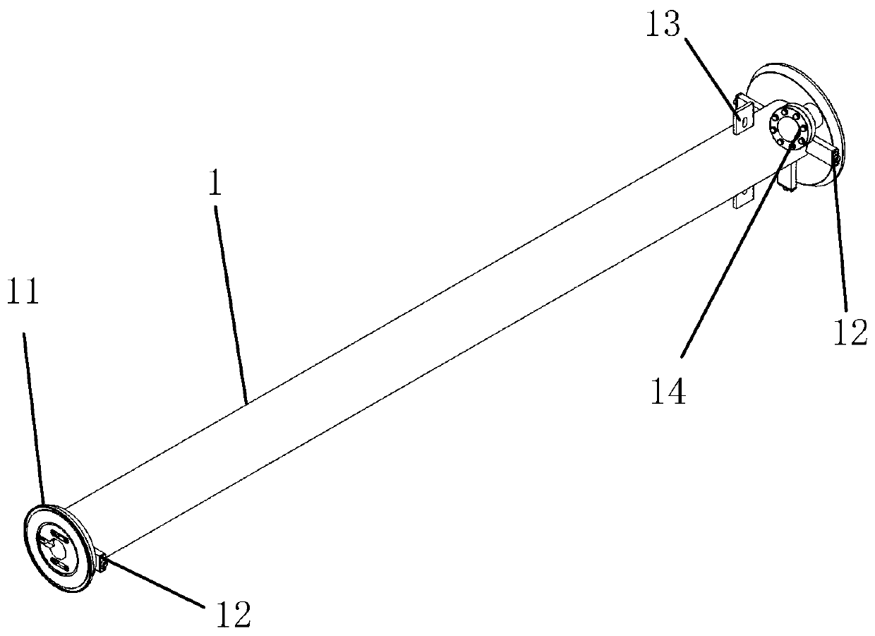 Neutron shielding pipeline used in high vacuum environment