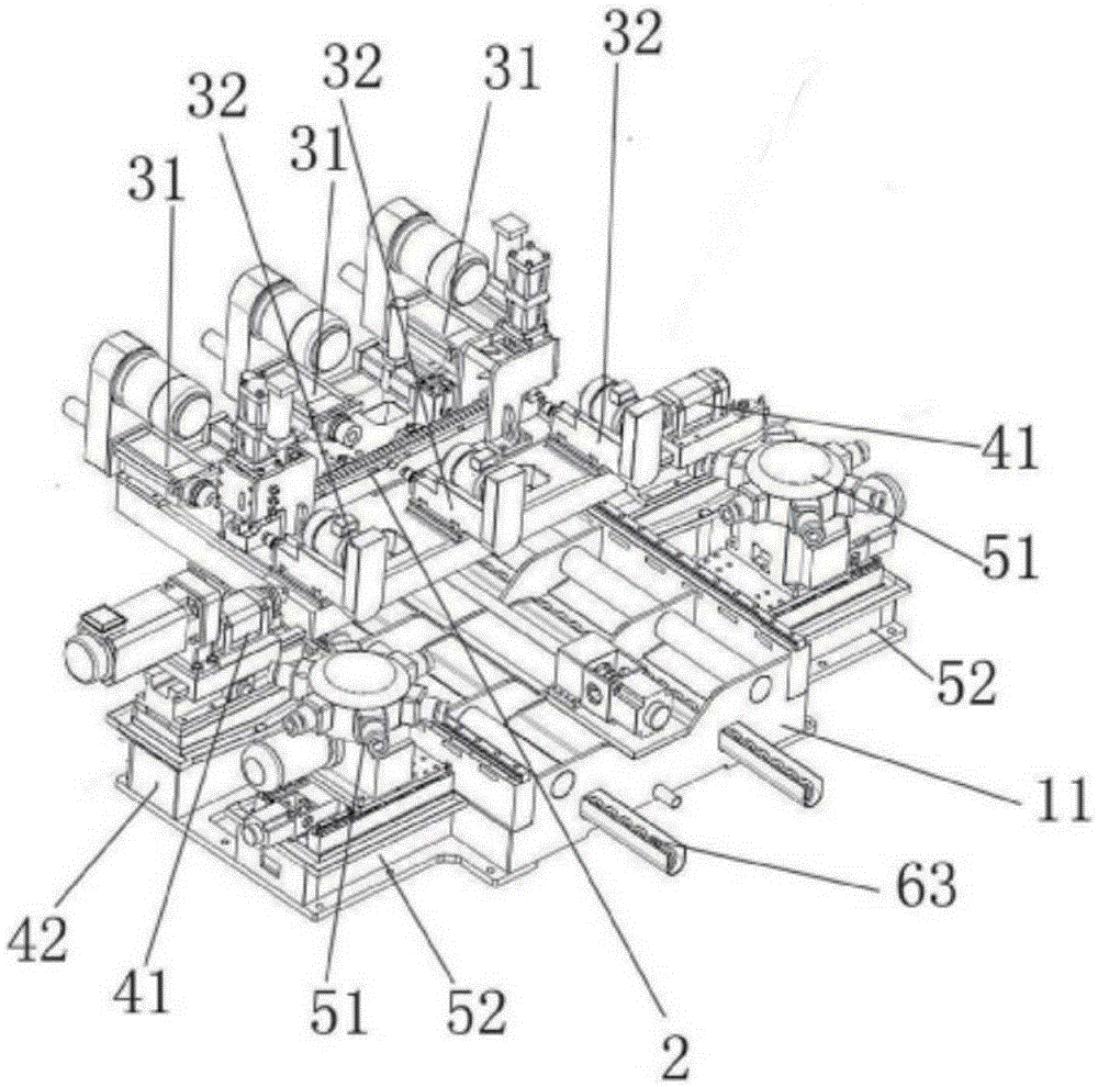 A rack milling and drilling center