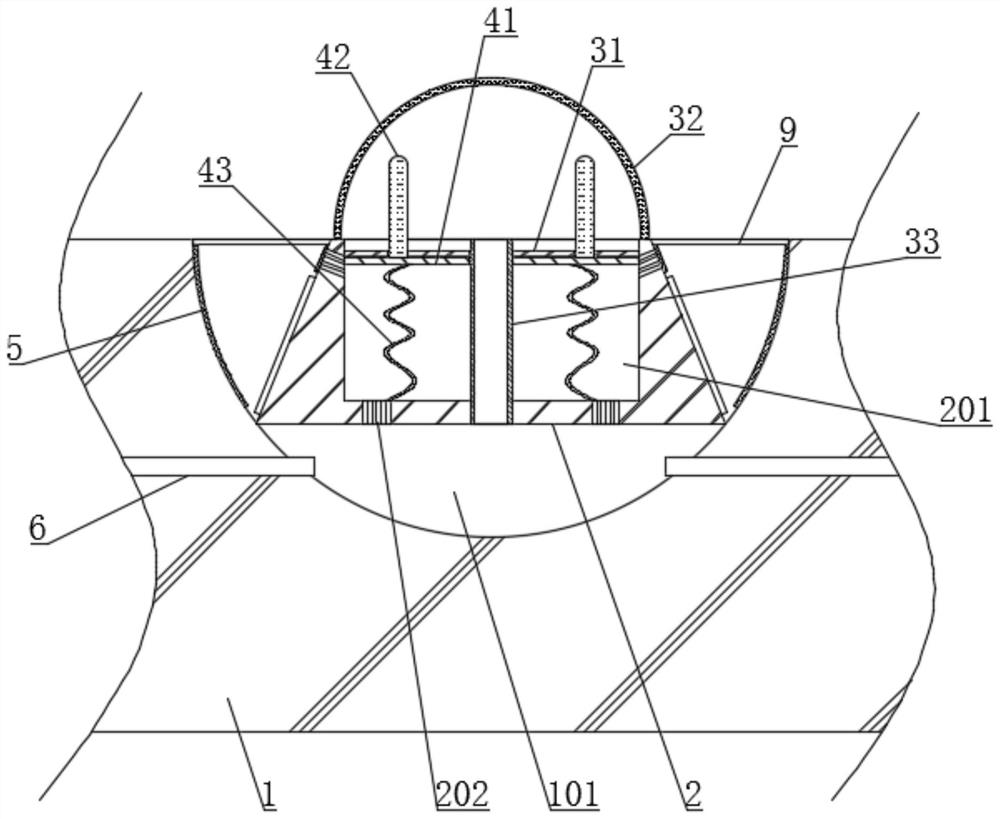 A multi-stage airflow type industrial photocatalyst floor