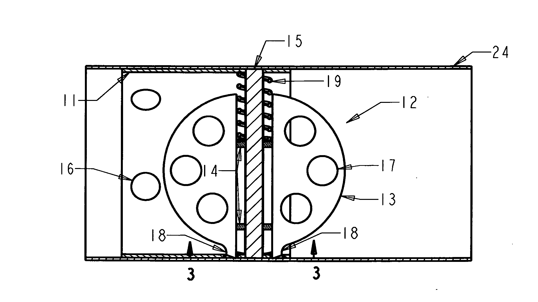 Adjustable exhaust baffling device