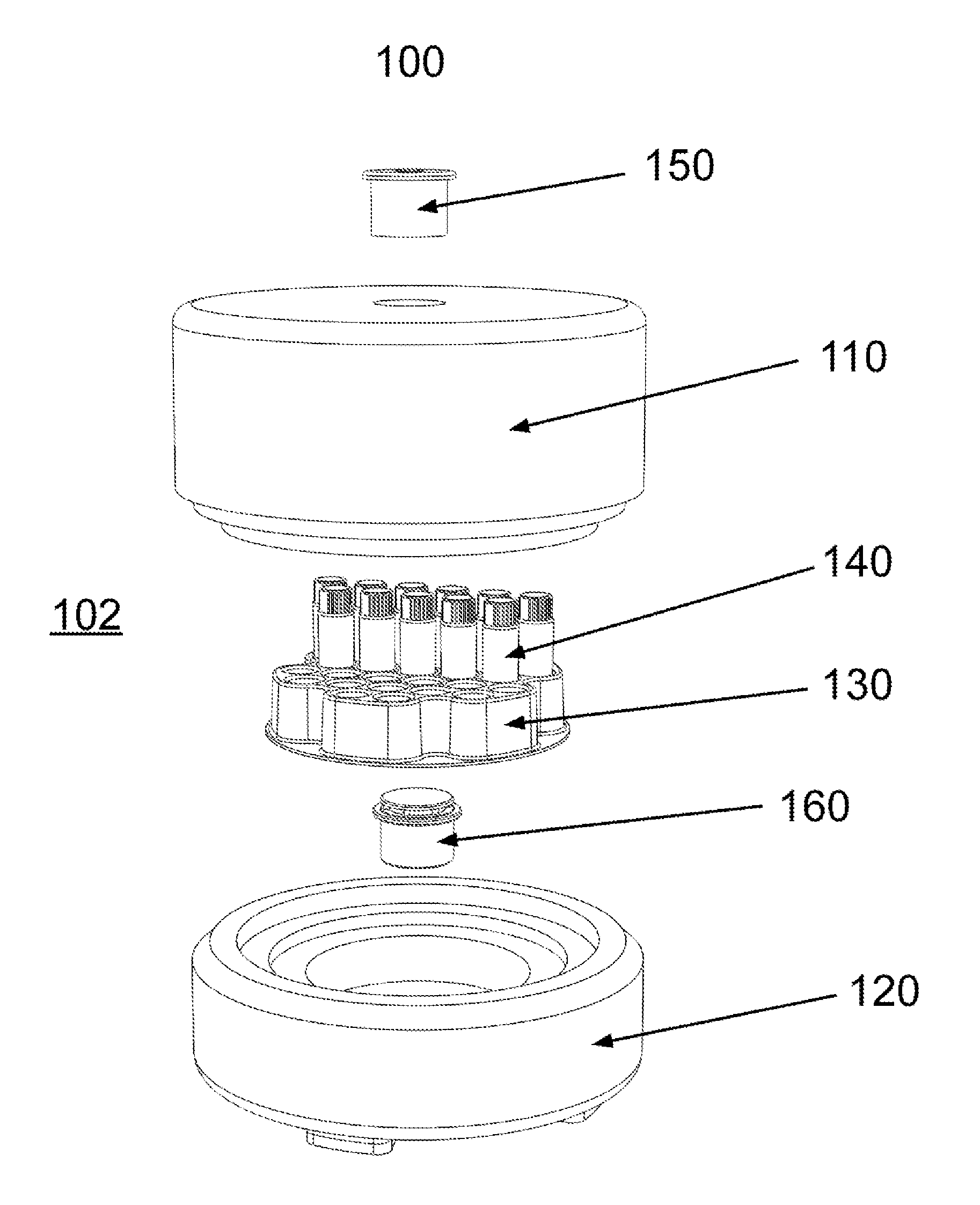 Ventilation assisted passive cell freezing device