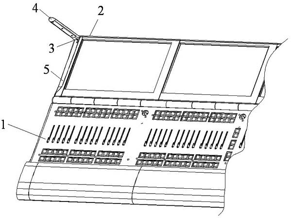 Lighting console being convenient for lighting