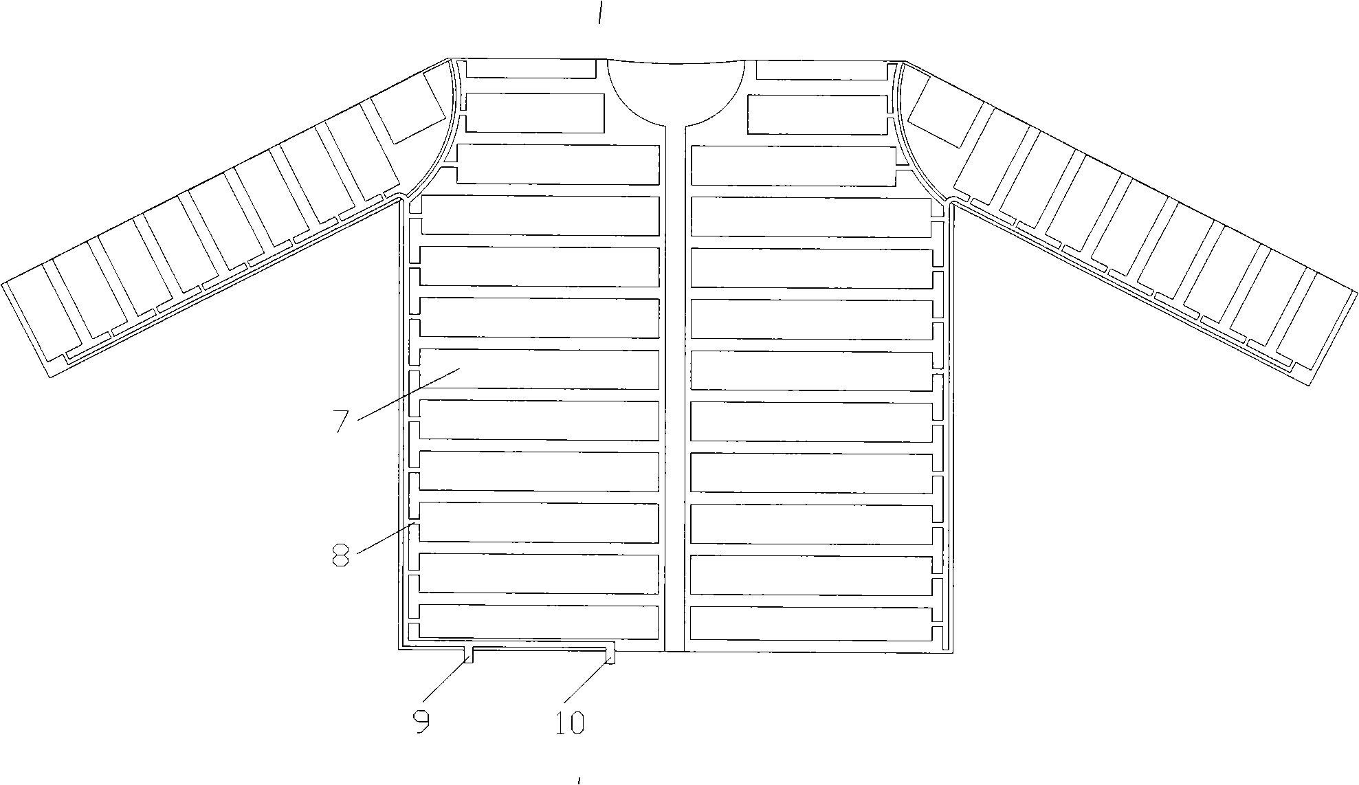 Intelligently controlled air inflation cold protective clothing