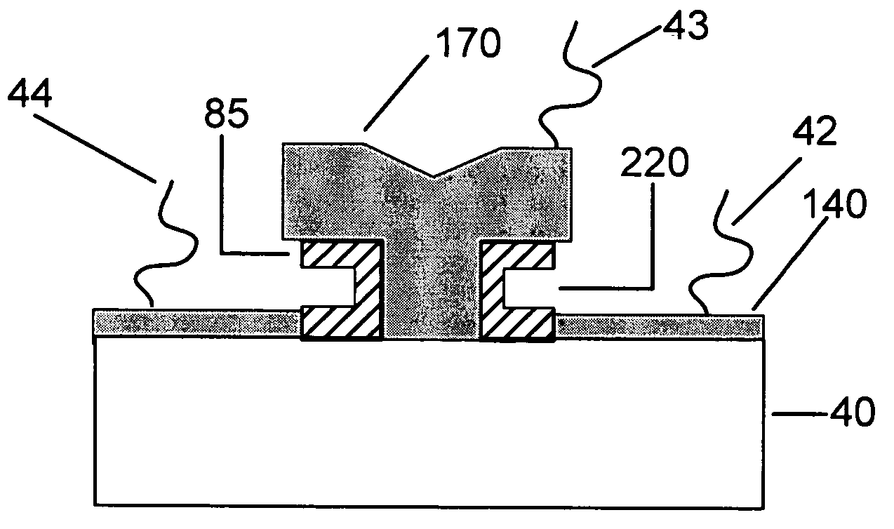 Enhanced T-gate structure for modulation doped field effect transistors