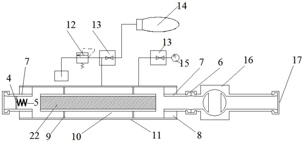 Pressure-holding core transfer device and method